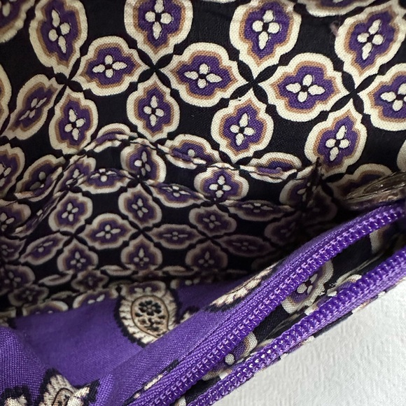 Vera Bradley Wristlet Wallet "Simply Violet" Multiple Compartment Magnetic Close - Picture 14 of 17